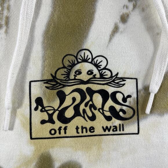 VANS TIE DYE HOODIE MENS 2XL PULLOVER SWEATSHIRT DRAWSTRING SKATE OFF THE WALL - Picture 2 of 8